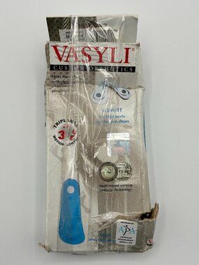 NEW Vasyli Custom Orthotics Slimfit Damaged Box